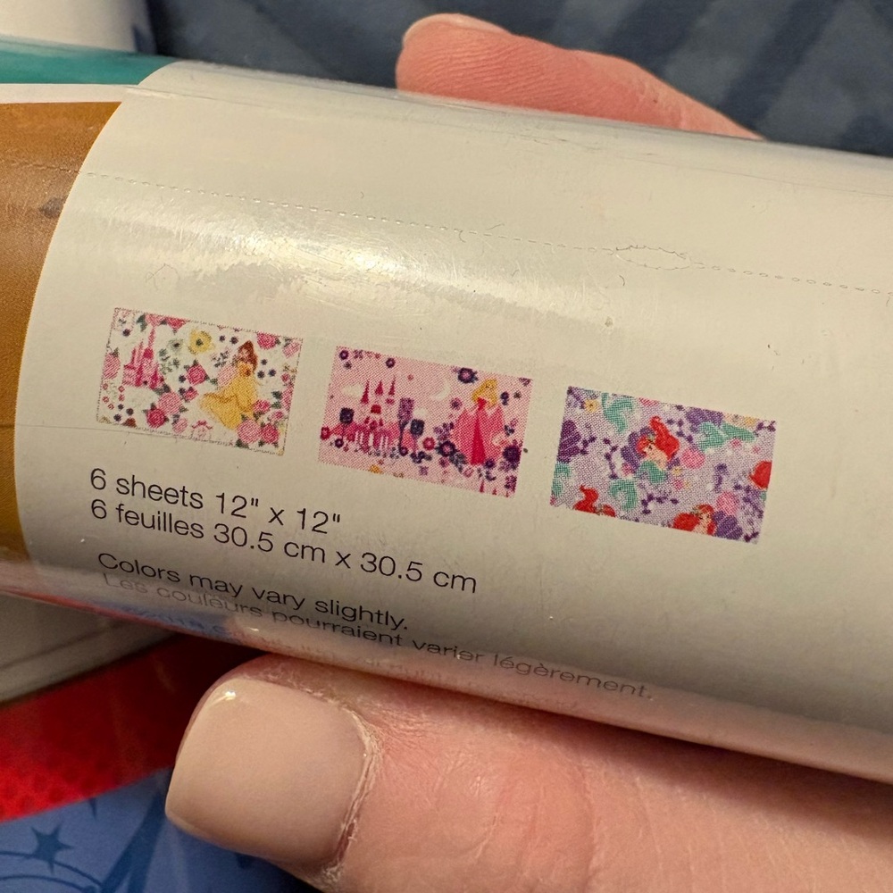 Cricut NWOT Disney Removable Matte Premium Vinyl Sample Bundle of 5 MSRP $17ea - Picture 7 of 12